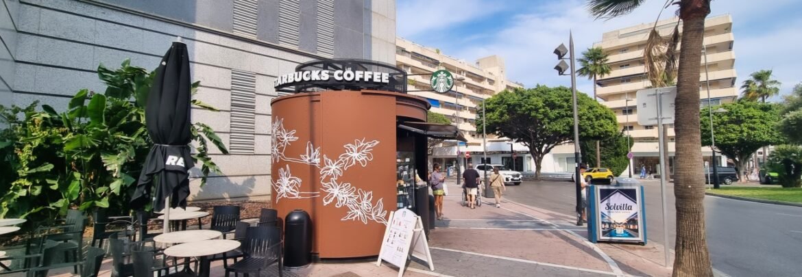 Starbuck outside Puerto Banus
